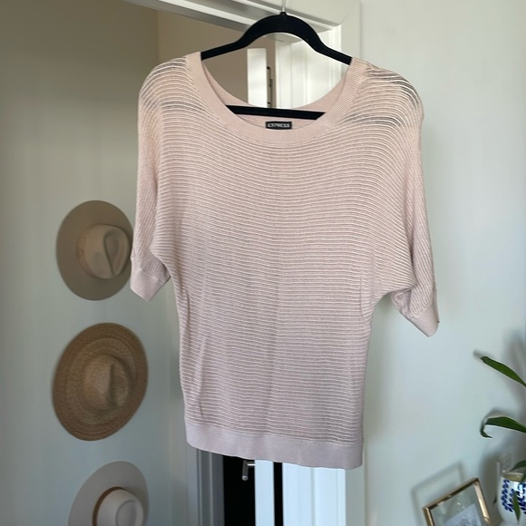 Express Sheer Open Knit Sweater - Picture 1 of 7